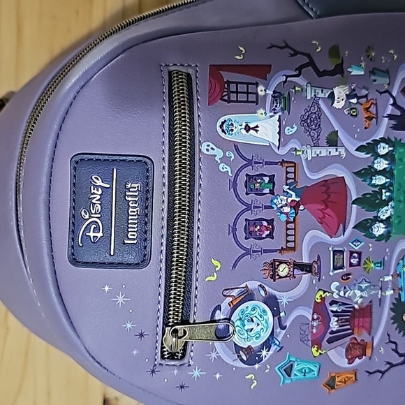 New Disney Haunted Mansion Map Loungefly - Picture 3 of 5